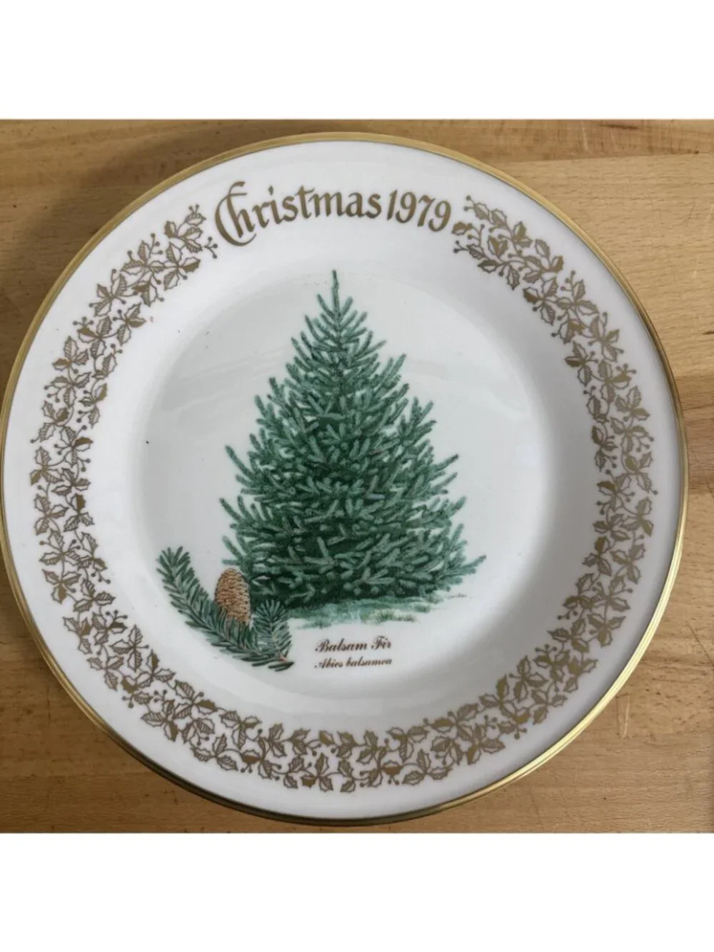LENOX Christmas Tree Commemorative Issue Porcelain Plates (2) 78-'79